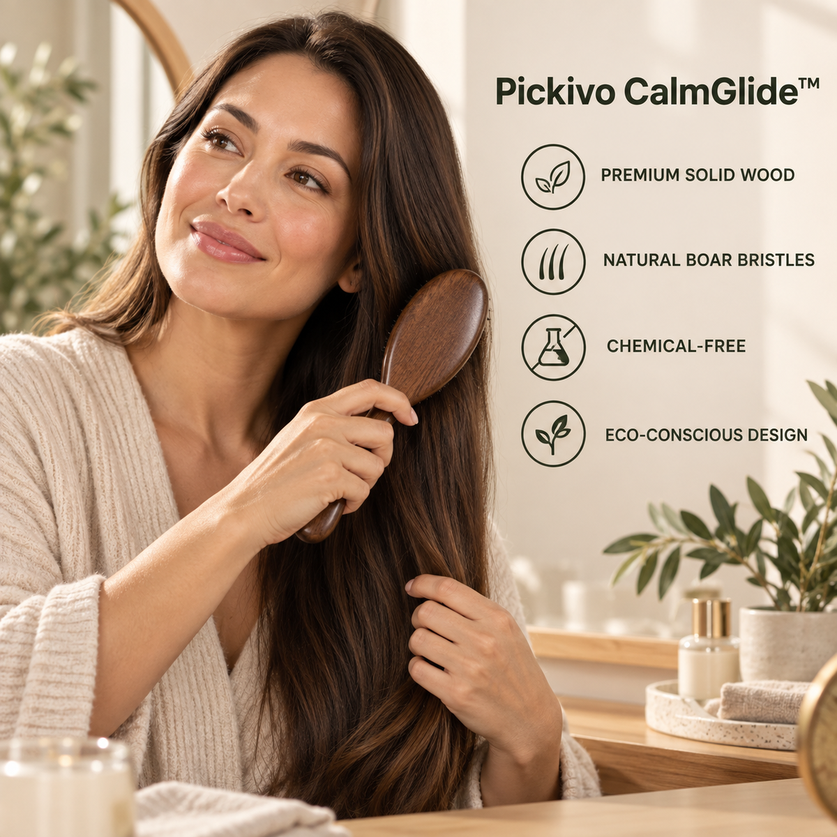 Pickivo CalmGlide™ Hair Brush