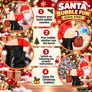 Tooting Santa Bubble Machine