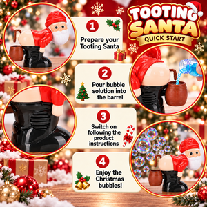 Tooting Santa Bubble Machine