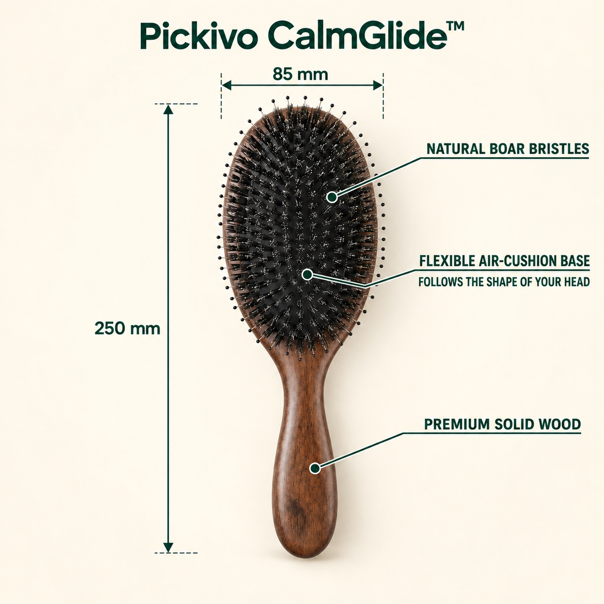 Pickivo CalmGlide™ Hair Brush