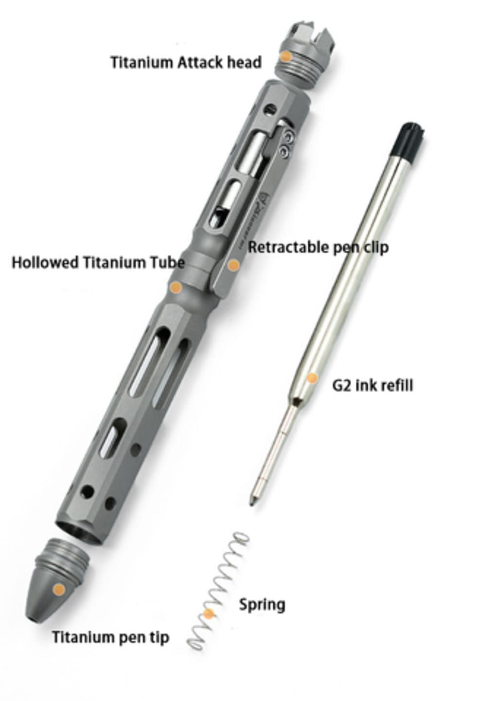 Titanium Tactical Bolt-Action Pen