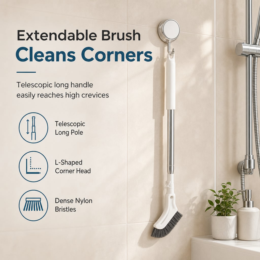 Extendable Long Handle Scrub Brush