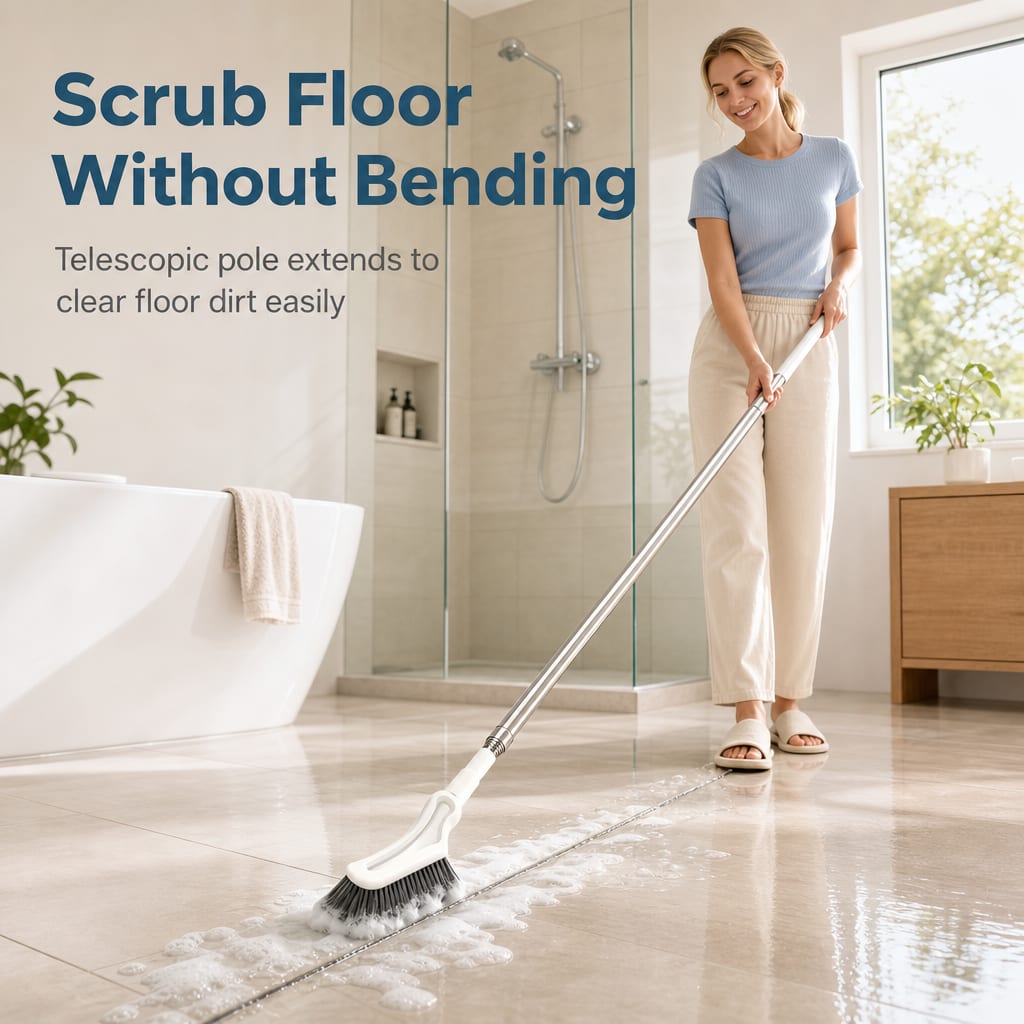 Extendable Long Handle Scrub Brush