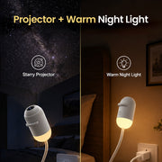 GalaxyGlow™ 2-in-1 USB Star Projector & Night Light