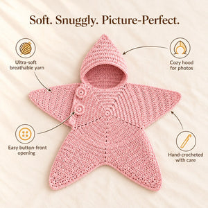 Christmas Star Crochet Baby Cocoon